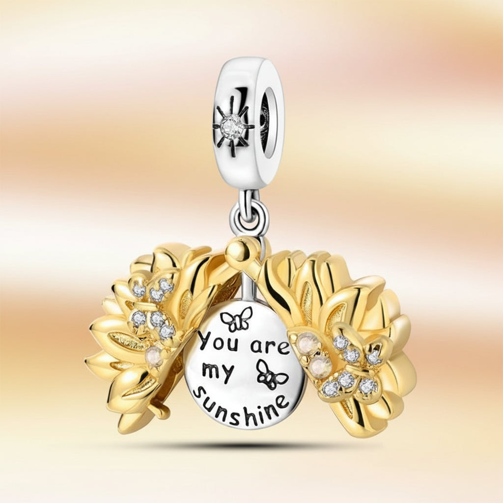 (50-113)MULA S925 Sterling Silver Pendant and Beads , Suitable for Pandora Bracelets and Necklaces, Ideal for Anniversary Gifts, Christmas, Birthday Presents, and Suitable for All Women.