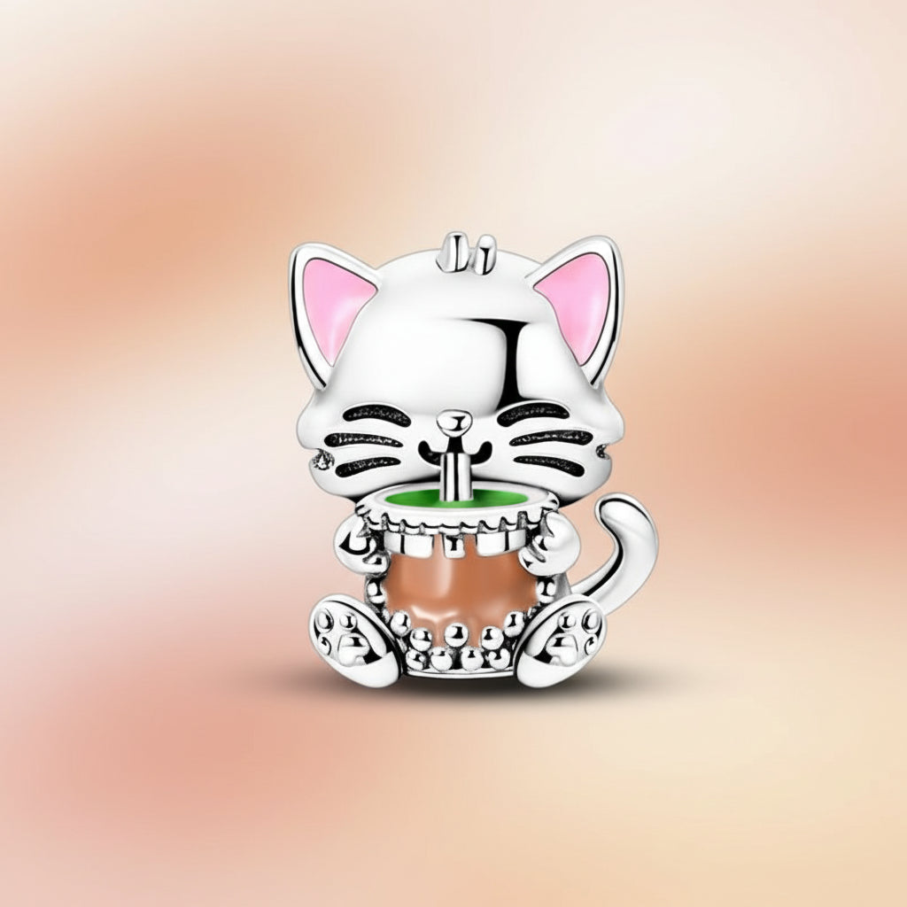 (50-113)MULA S925 Sterling Silver Pendant and Beads , Suitable for Pandora Bracelets and Necklaces, Ideal for Anniversary Gifts, Christmas, Birthday Presents, and Suitable for All Women.
