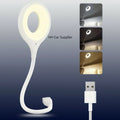 1Pcs Voice Control USB Reading Flexible Gooseneck Led Light for Bedside Reading Soft Night Light Smart Voice Activation for Bedroom Office and Study Use