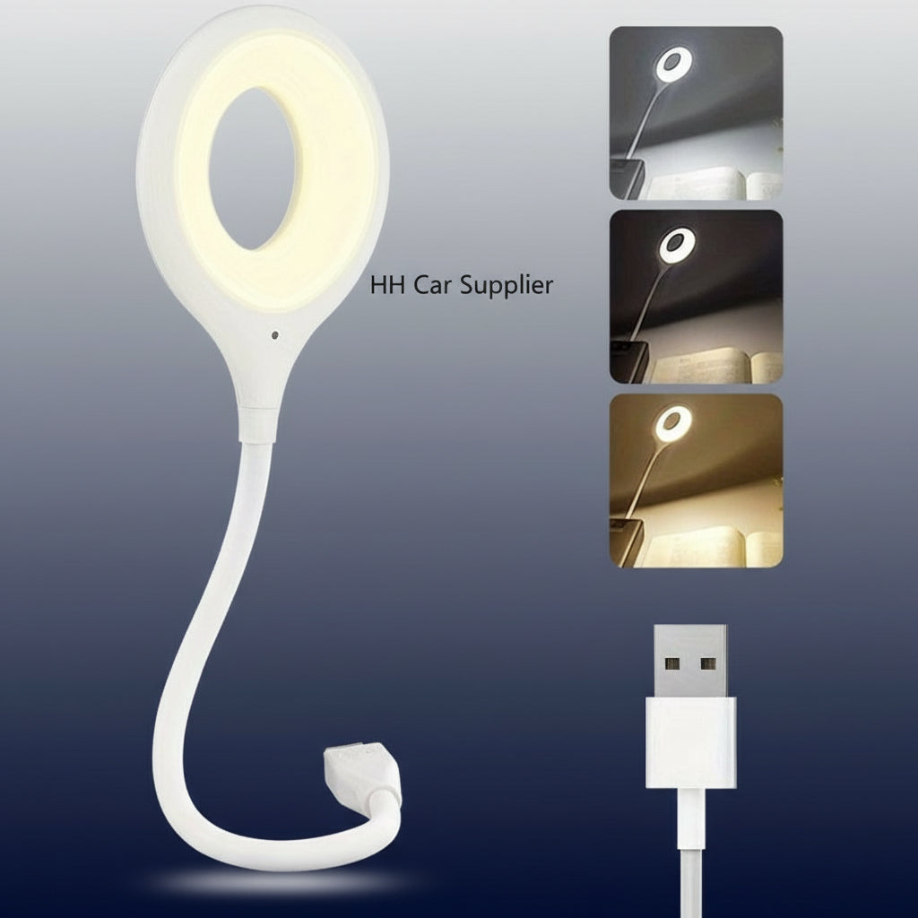1Pcs Voice Control USB Reading Flexible Gooseneck Led Light for Bedside Reading Soft Night Light Smart Voice Activation for Bedroom Office and Study Use