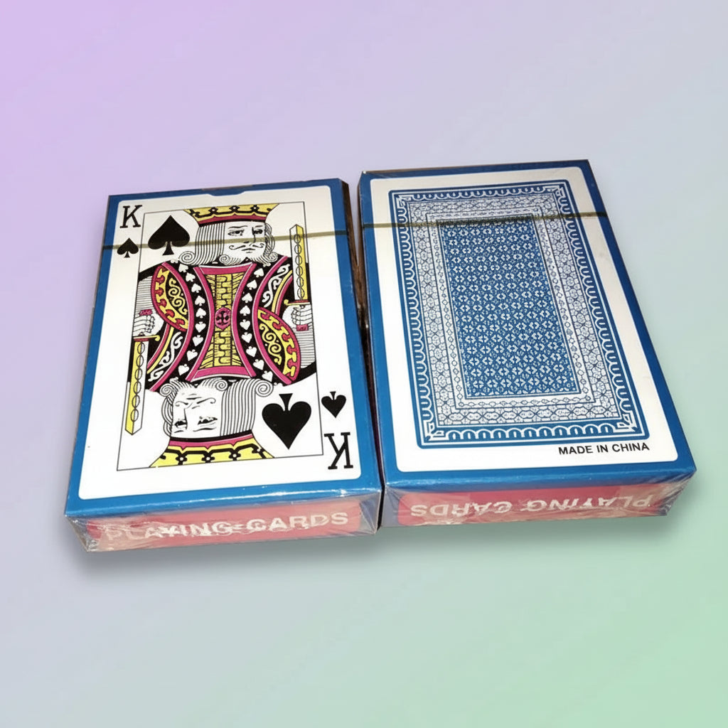 54 Pieces/Set 56X86Mm Game Red Blue Color Poker Games Card Sets Poker Magic Sets Board Games Gifts Children'S Toys