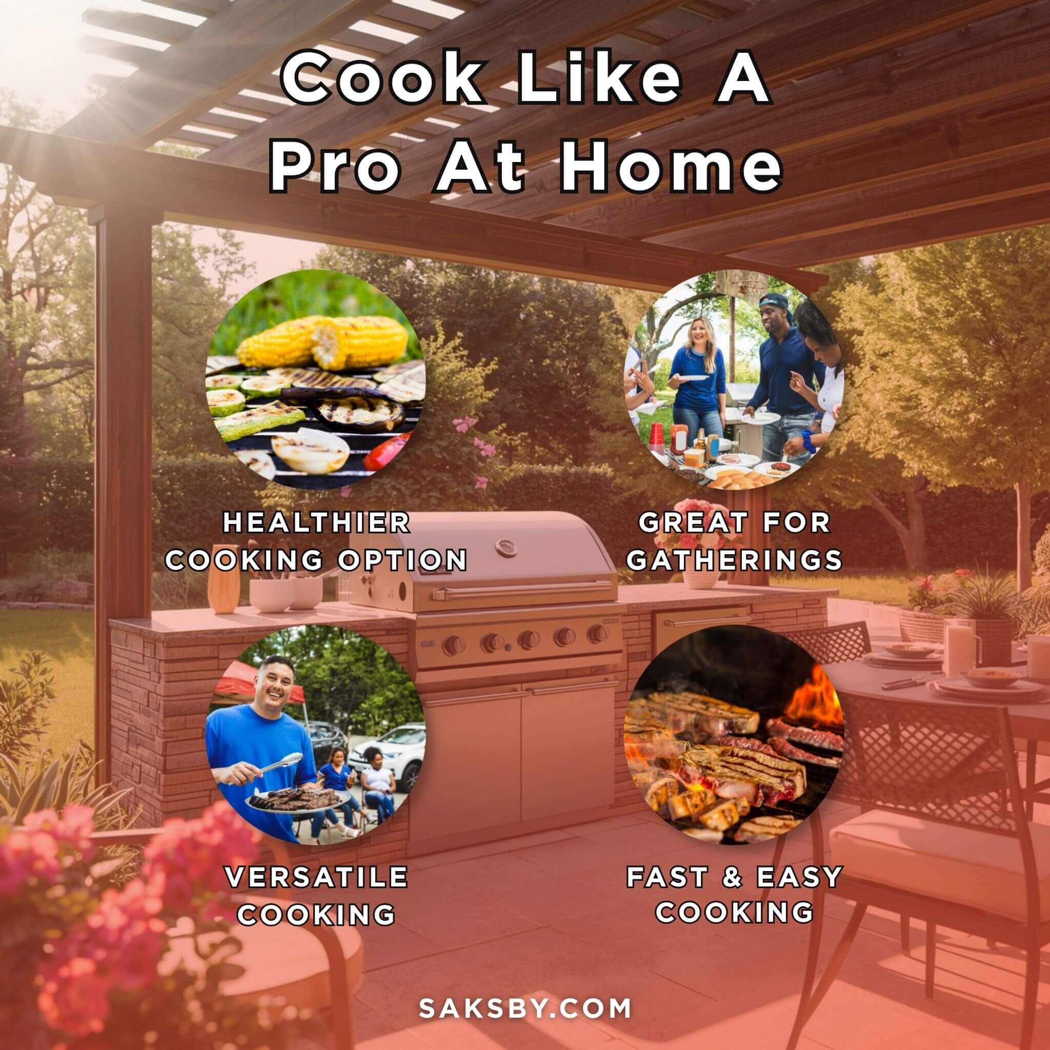 American Outdoor Grill L-Series 30-Inch 3-Burner Built-In Natural Gas Grill W/ Rotisserie Kit [30NBL] (SAK57636)