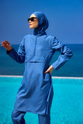 Andalus Indigo Full Coverage Burkini Set for Women A2503-6