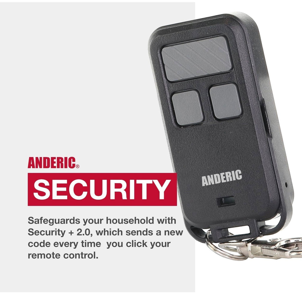 Substitute for Chamberlain 956EV-P2 3-Button Keychain For all Chamberlain with Learn key Garage Door Opener Remote Control [890MAX]