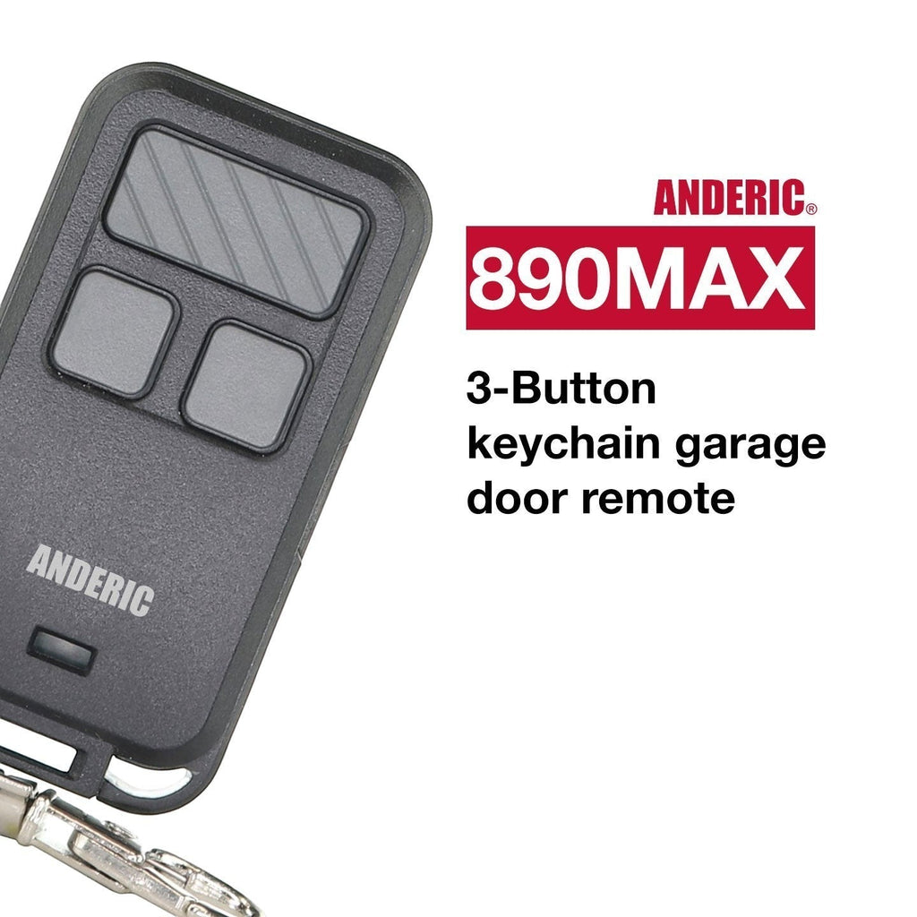 Substitute for LiftMaster 970LM 3-Button Mini keychain 390 MHz Garage Door Opener Remote Control [890MAX]