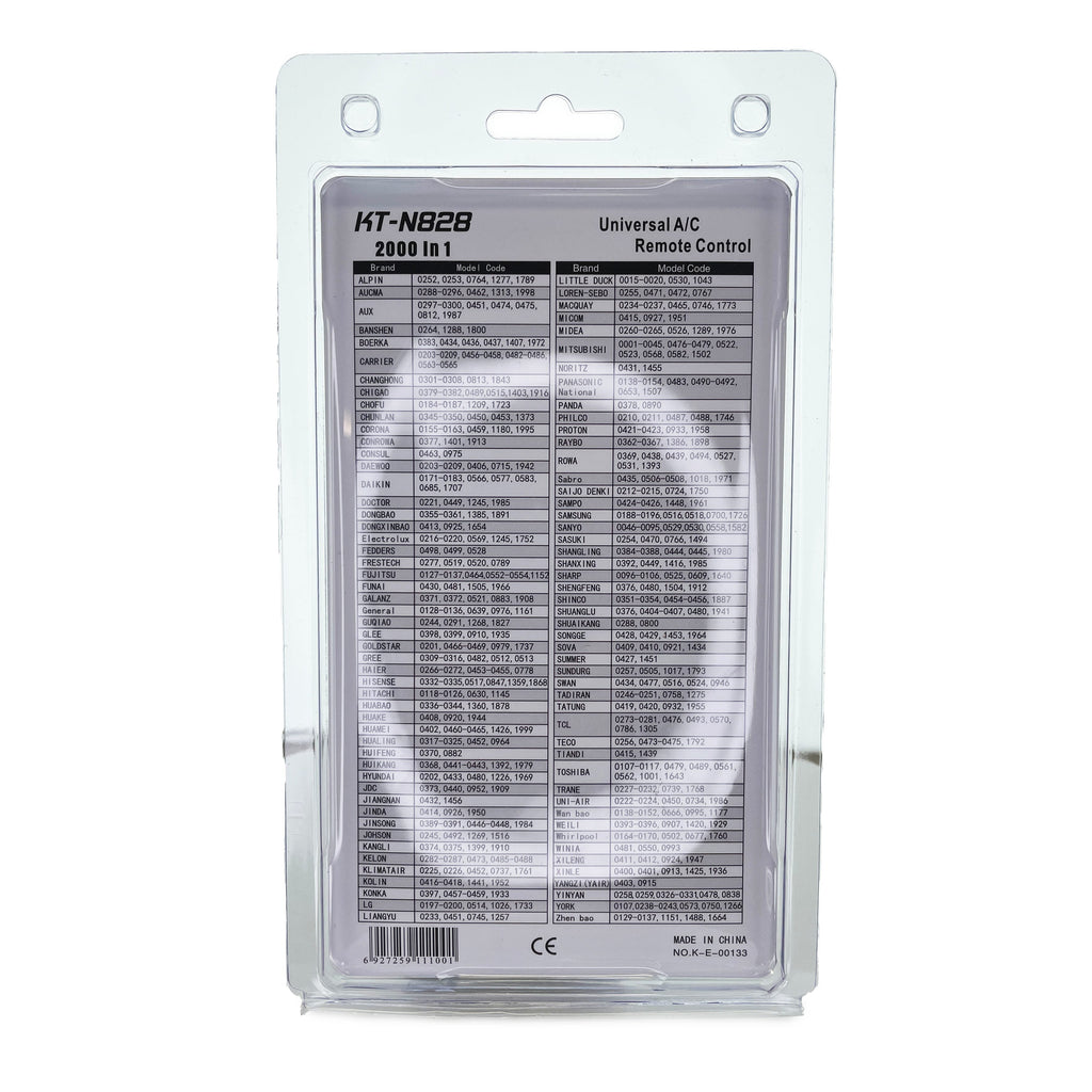 Anderic KTN828 (Gold) Universal Air Conditioner Remote Control for Mini Split, HVAC, Window, and Portable AC