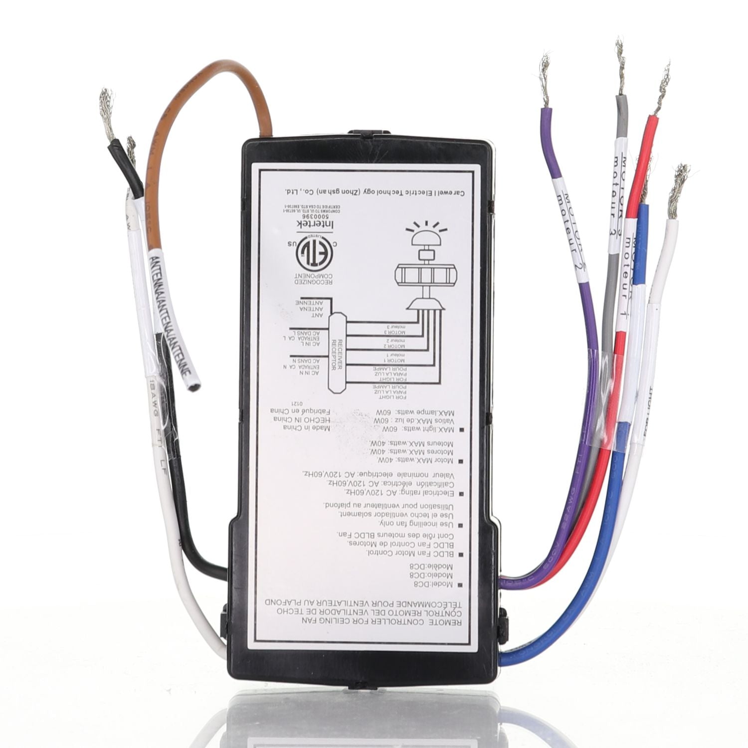 Substitute for Casa Vieja DC8-56LP32-L-D DC Ceiling Fan Receiver - DC856LP32LD [DC8-96SG8]
