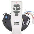 Substitute for Hampton Bay Brookedale 60 Inch Ceiling Fan Remote Control and Receiver Kit for Air Cool 247008054 [UC7058RKIT]