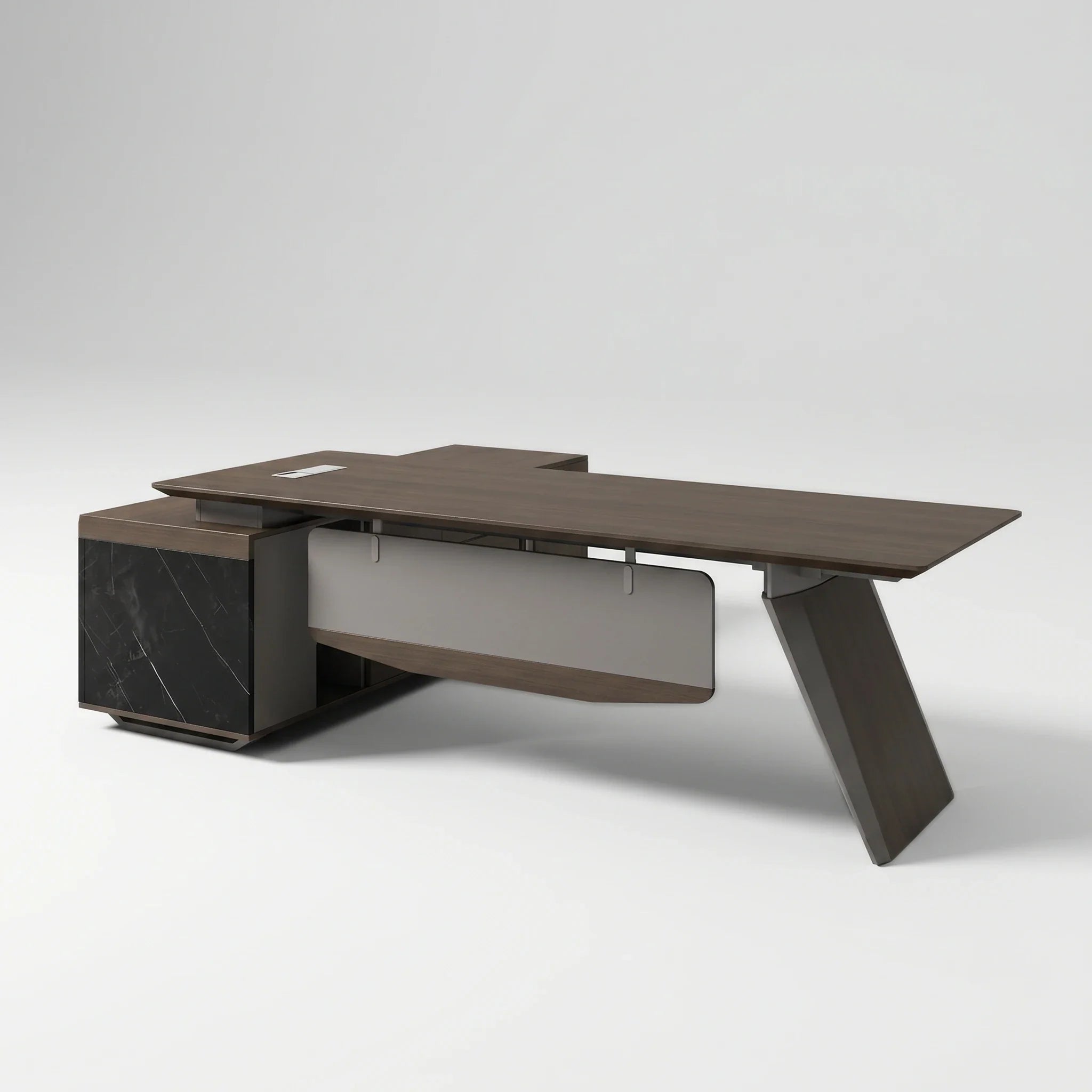 Worley · Modern L-Shaped Executive Desk