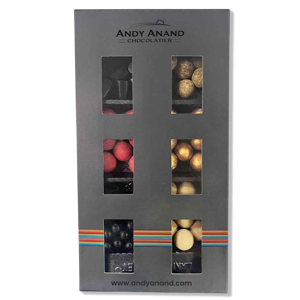 Andy Anand Chocolate Covered Gourmet Licorice, 6 Flavors, 10.5 oz – Made in Denmark, European Collection, Birthday & Holiday Gift Box