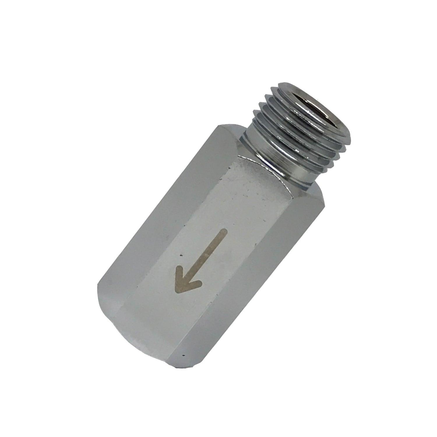 Scuba Choice Scuba Diving One Way Valve Adapter, M 9/6-18 to F 3/8-24