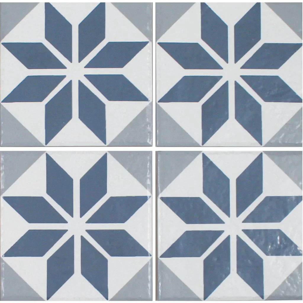 Azul Blue Porcelain Pool Tile 6x6 Grade 1 Aquatica - Ancient Floridita Collection