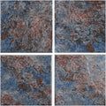 Aquatica Blue Porcelain Pool Tile 6x6 - Matte Old World Finish