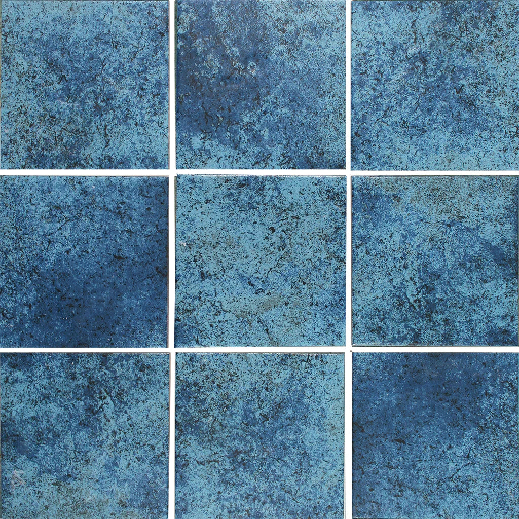 Aquatica Blue Porcelain Mosaic Pool Tile 6x6 - Baltic II Collection