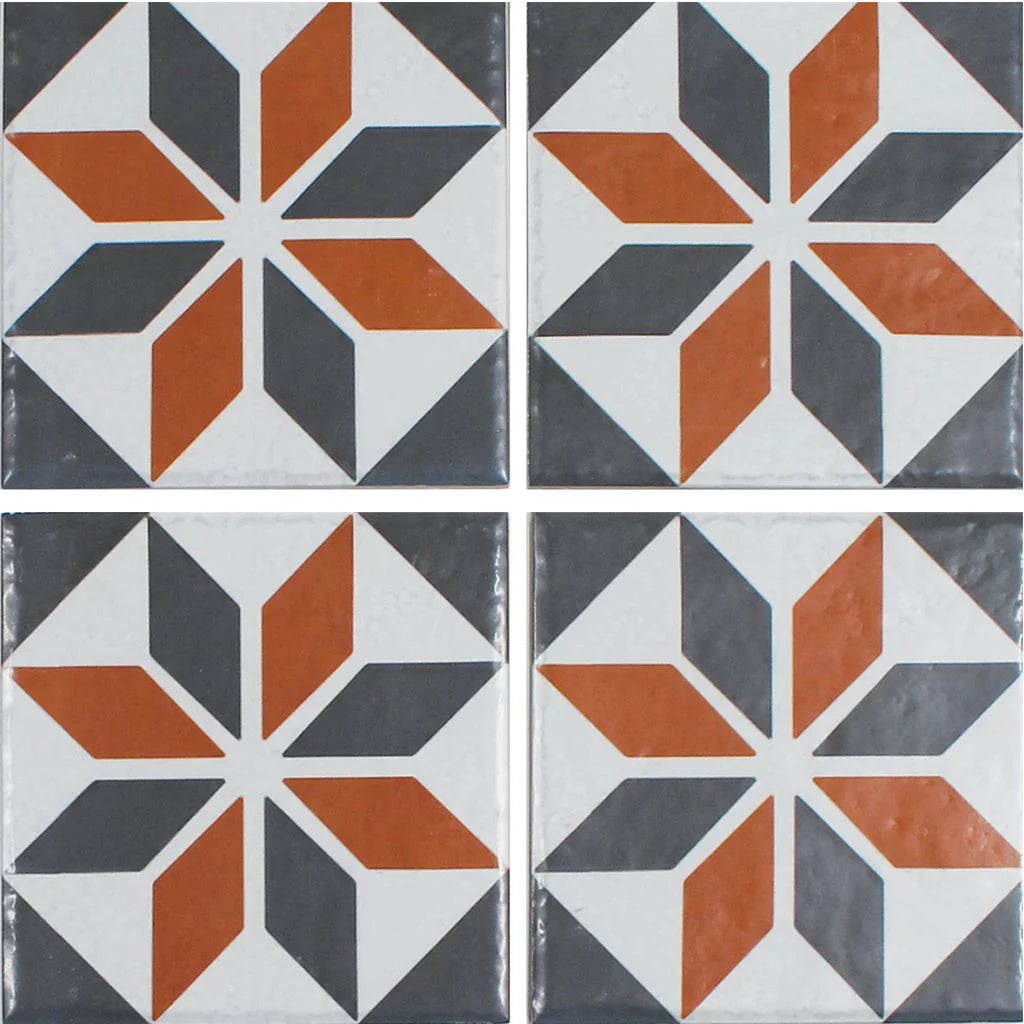 Santa Cruz Porcelain Pool Tile 6x6 Traditional Old World Style