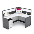 Averon · L-Shaped Cubicle Workstation