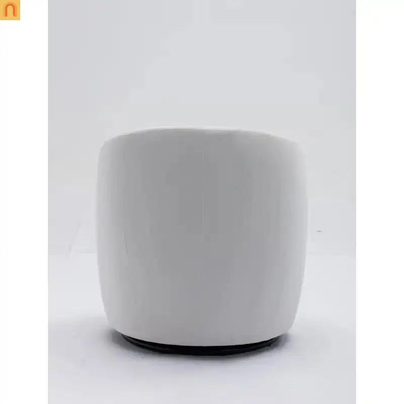Accent Chair Barrel Swivel Velvet White 360 Degree 250 lb 25in