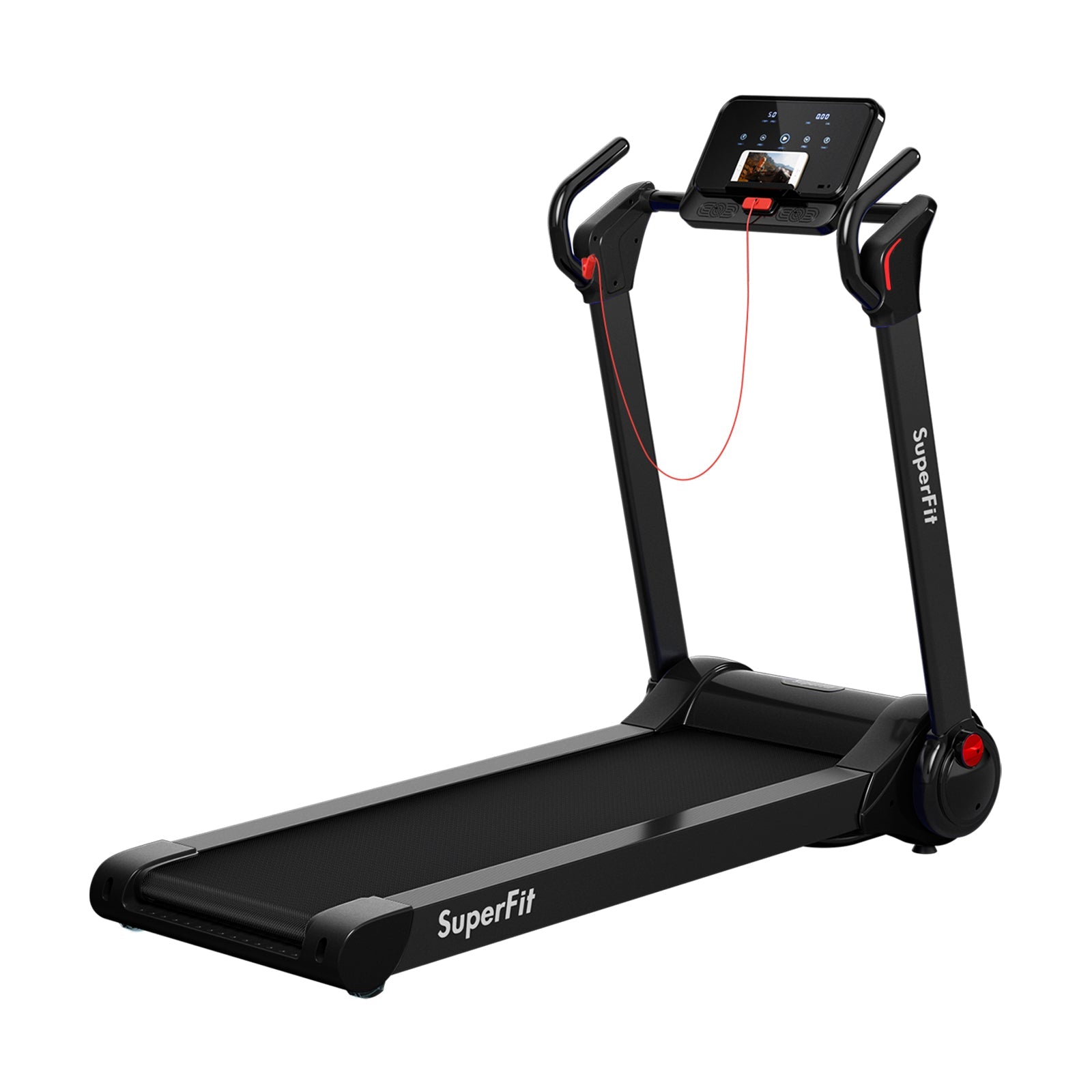 2.25 HP Electric Motorized Folding Running Treadmill Machine with LED Display
