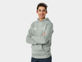 Trek Right Stacked Hoodie Medium Sage Grey Shirt
