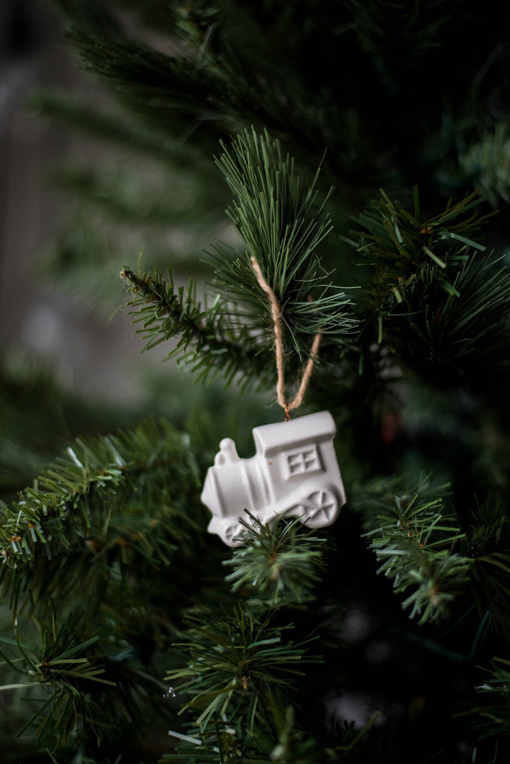 Handmade Porcelain Christmas Ornaments: Santa hat
