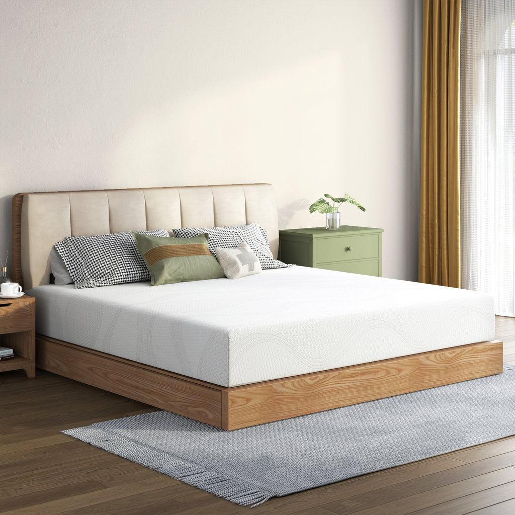Mattress Memory Foam White Queen 10in Gel Cooling Layers