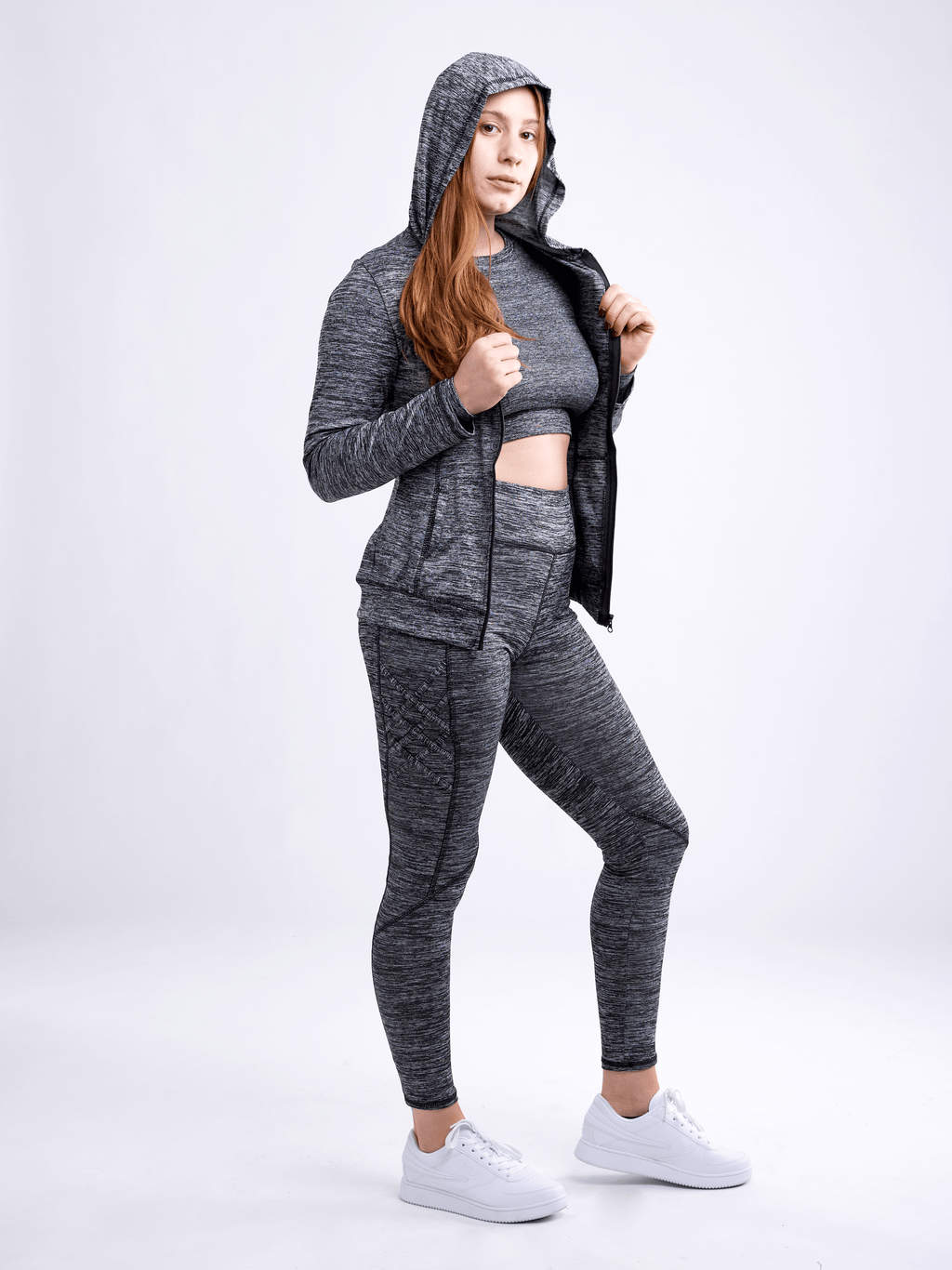 JupiterGear Athletic Fitted Zip-Up Hoodie Jacket with Pockets