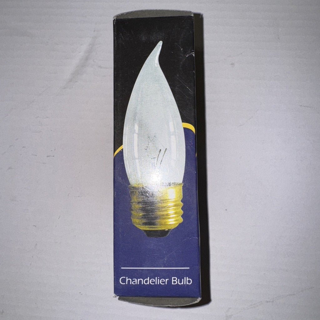 SUNLITE 40w Flame 120v Candelabra Base Clear Bulbs Cat. No. 01345