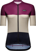 Gorewear Spirit Stripes Jersey - Purple/Beige Women's Small 4/6