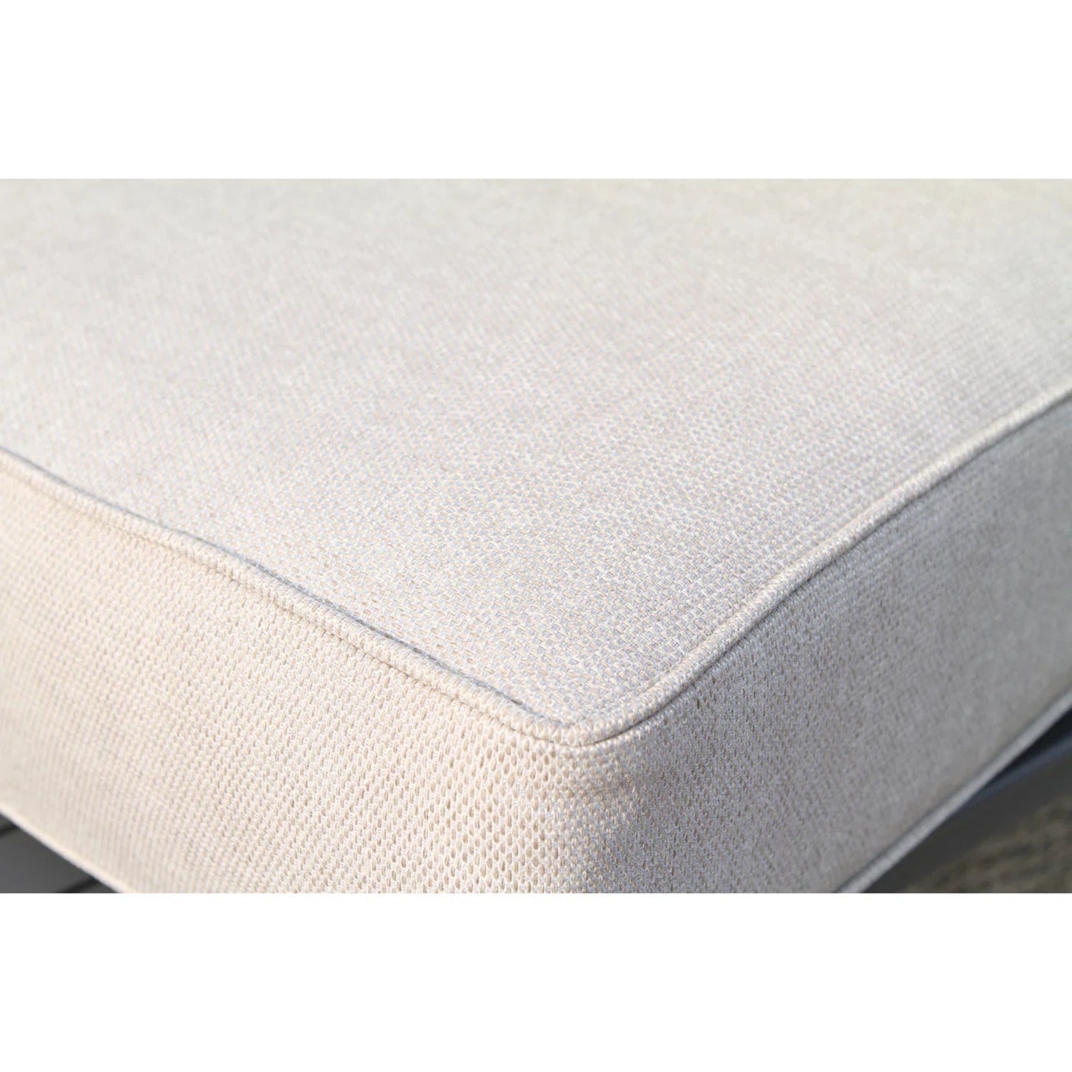 Outdoor Sectional Set HDPE Wicker Aluminum Gray 6 Piece Seats 4 1500 LB