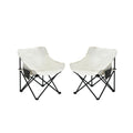 Portable Folding Camping Chairs With Carry Bag (Set of 2)