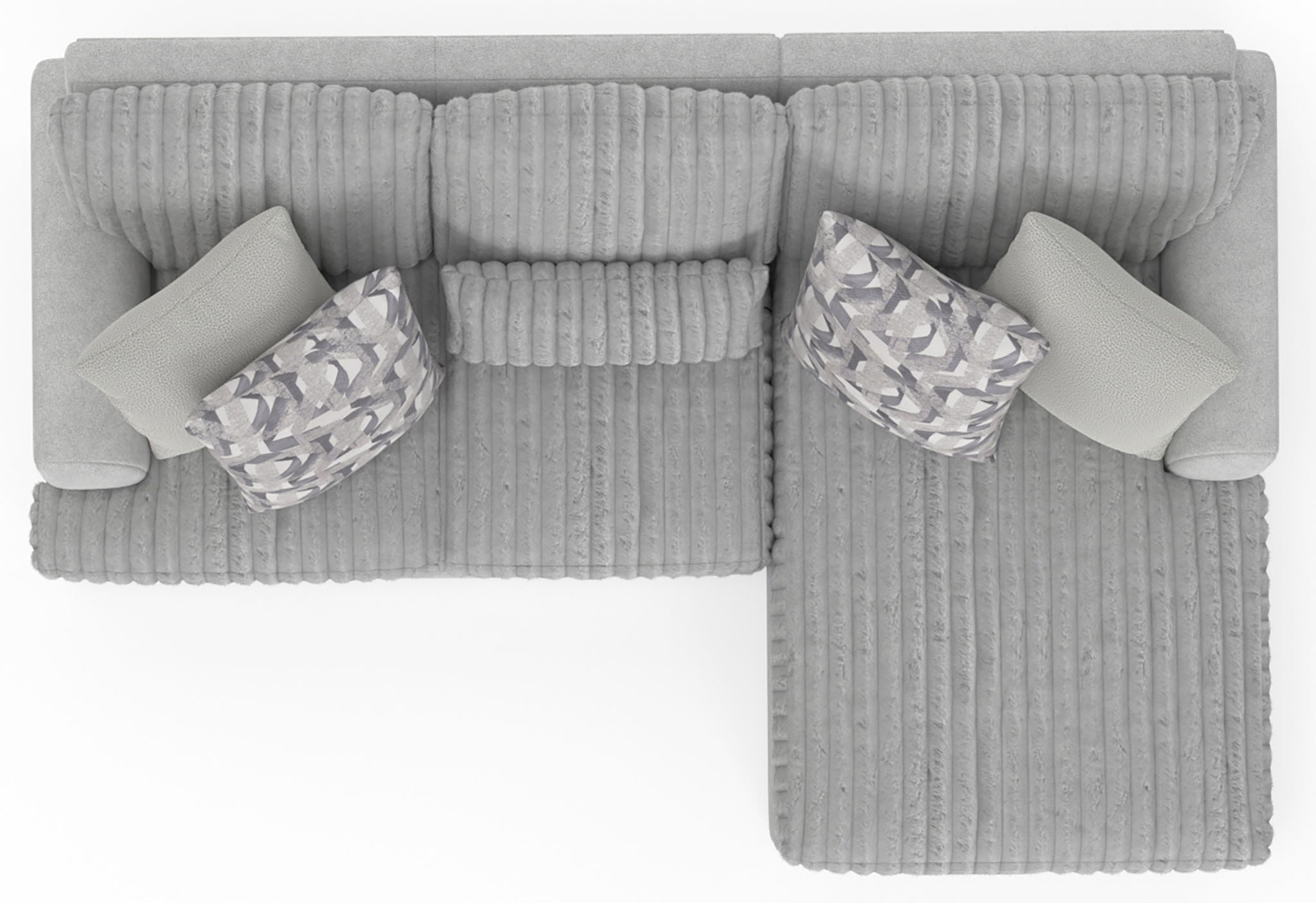 Titan - Sectional With Comfort Coil Seating And Accent Pillows Included