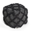 Jumanji - Handcrafted Wool And Cotton Pouf - Brown