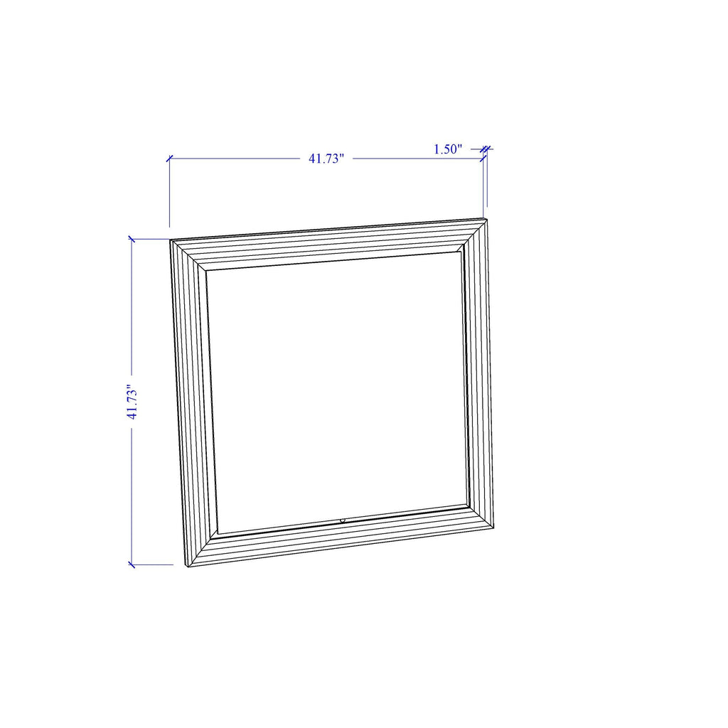 Moon - Smooth Mirror With LED - White