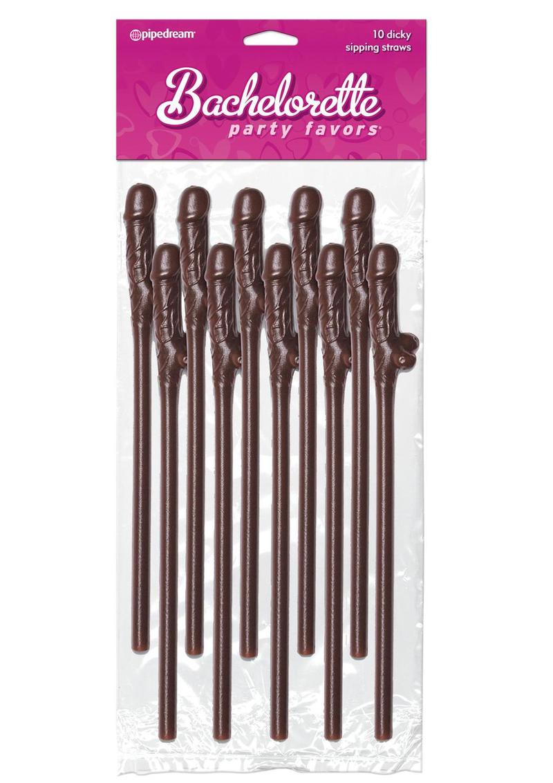 Bachelorette Glow in the Dark Dicky Sipping Straws