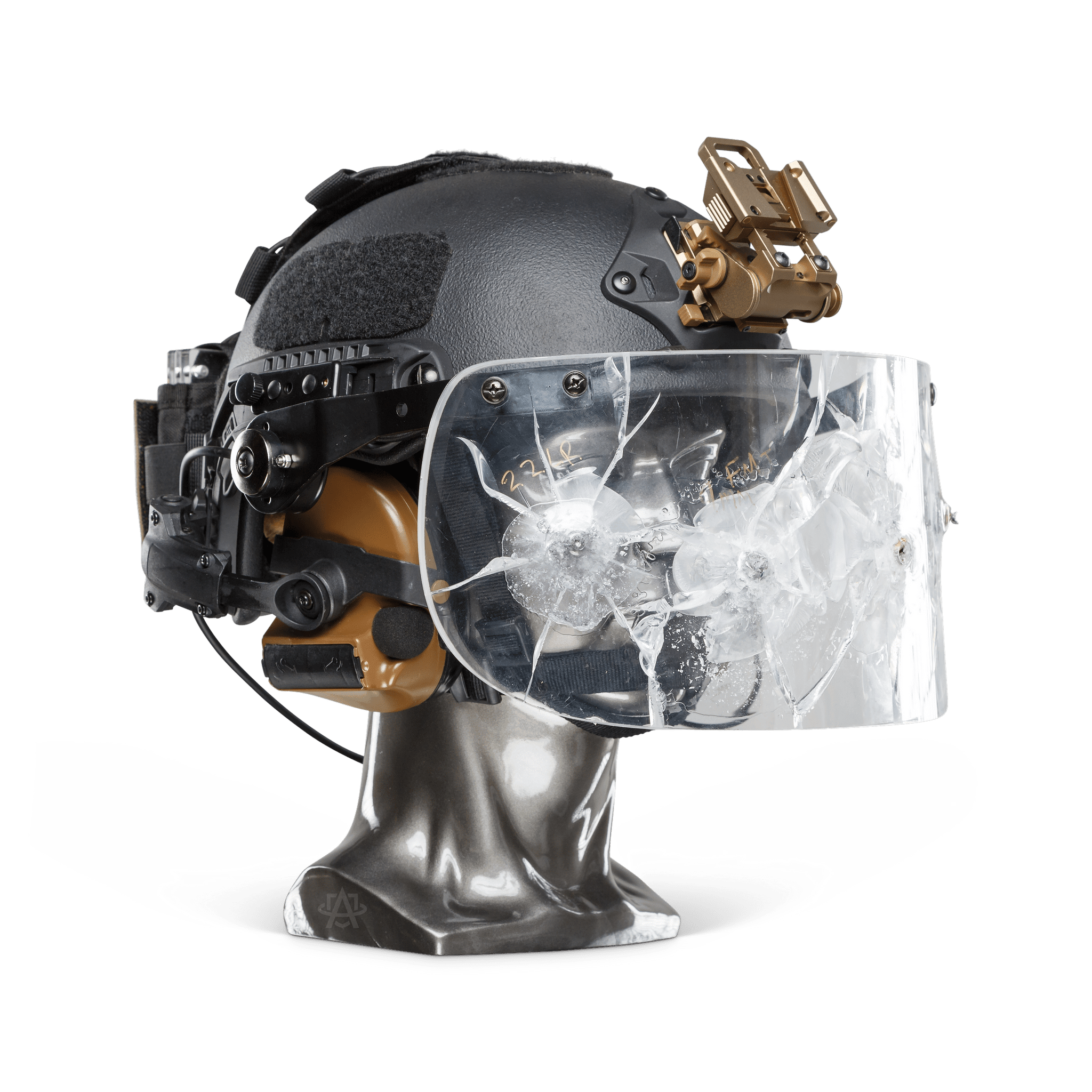 Ballistic Helmet with Face Shield | NIJ Level IIIA+