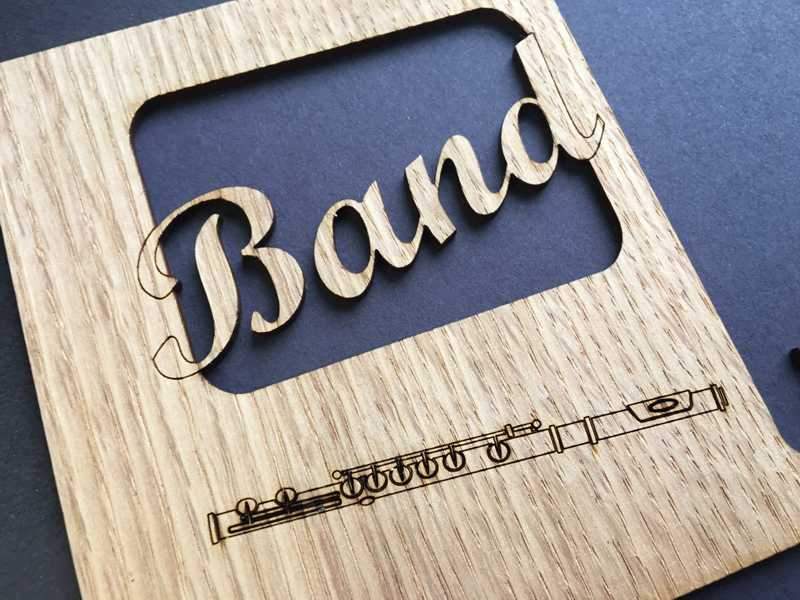 Band Picture Frame - 8x10 Frame Hold 5x7 Photo