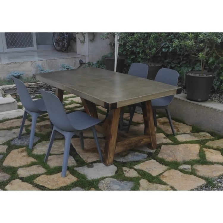 Lightweight Concrete Dining Table Barocco Valhalla - Industrial