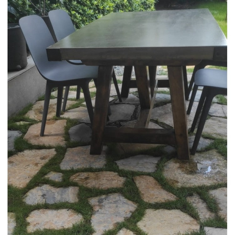 Lightweight Concrete Dining Table Barocco Valhalla - Industrial