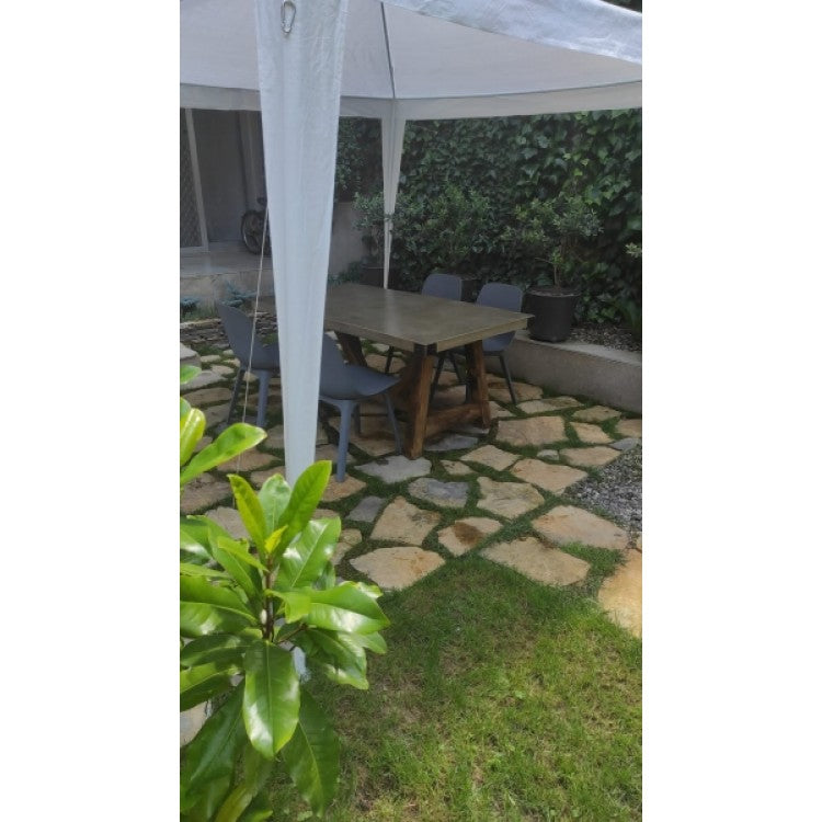 Lightweight Concrete Dining Table Barocco Valhalla - Industrial