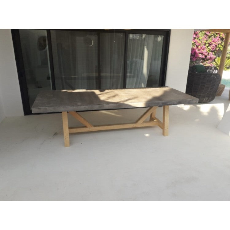 Lightweight Concrete Dining Table Barocco Valhalla - Industrial