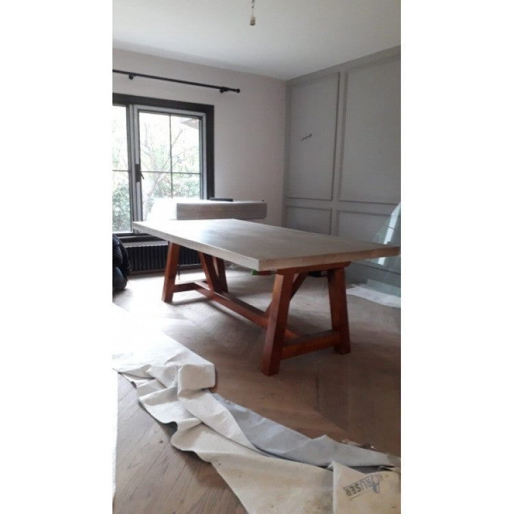 Lightweight Concrete Dining Table Barocco Valhalla - Industrial