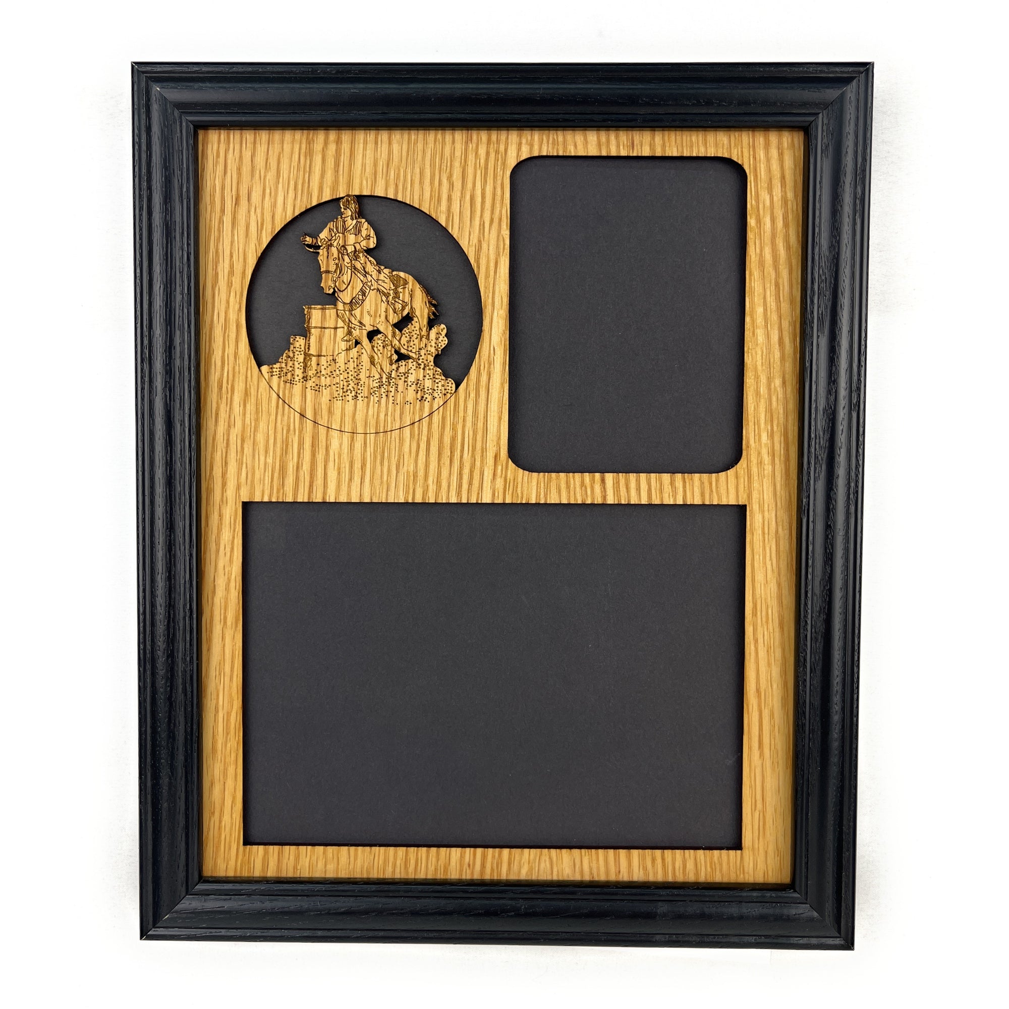 Barrel Racer Horse Picture Frame