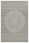 Sunshine - 5'3" X 7'3" Indoor, Outdoor Area Rug - Silver - Polypropylene