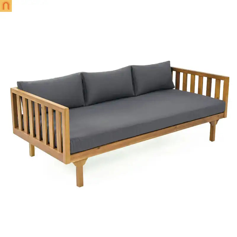 Outdoor Patio Acacia Wood Teak Slat Panel Water-Resistant 67.5in