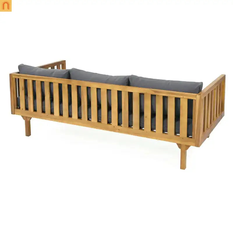 Outdoor Patio Acacia Wood Teak Slat Panel Water-Resistant 67.5in