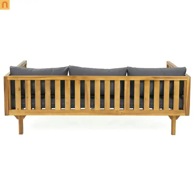 Outdoor Patio Acacia Wood Teak Slat Panel Water-Resistant 67.5in