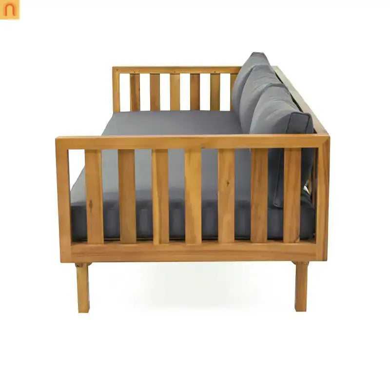Outdoor Patio Acacia Wood Teak Slat Panel Water-Resistant 67.5in