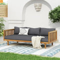 Outdoor Patio Acacia Wood Teak Slat Panel Water-Resistant 67.5in