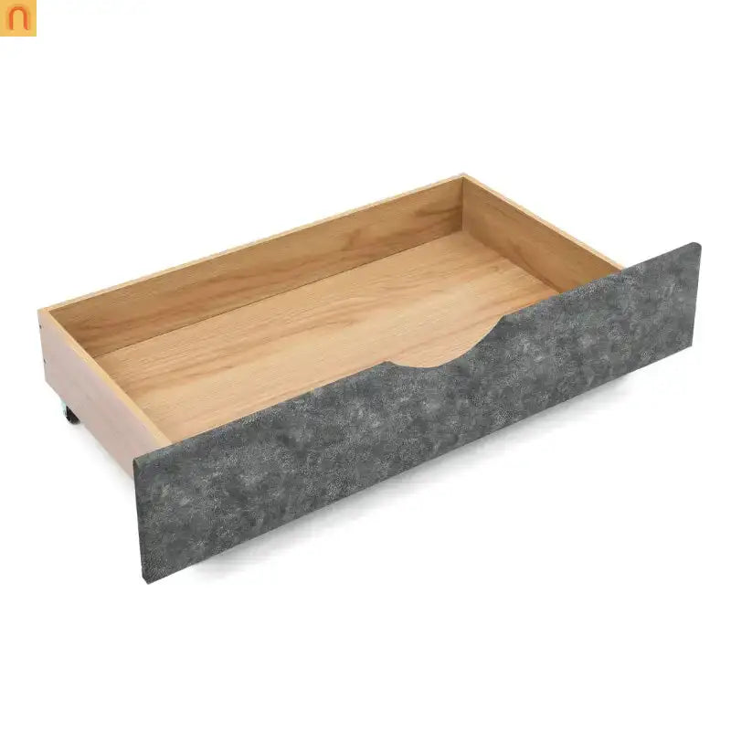 Bed Frame Daybed Linen Gray Queen Tufted Storage Drawers 500 lb