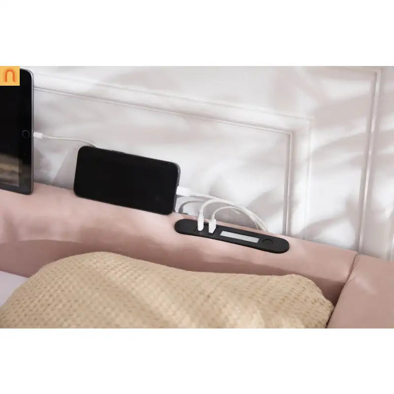 Bed Frame Daybed Velvet Pink Diamond Grid Pull-Out Trundle Full